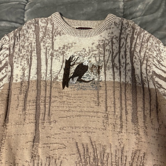 Vintage Eagle Detailing Embroidered Knit Sweater, Vintage USA Made - Picture 3 of 12